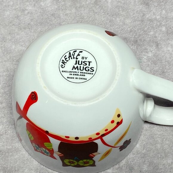 Colorful Owl Ceramic Coffee Mug by Just Mugs 14 oz Cup - Picture 9 of 12